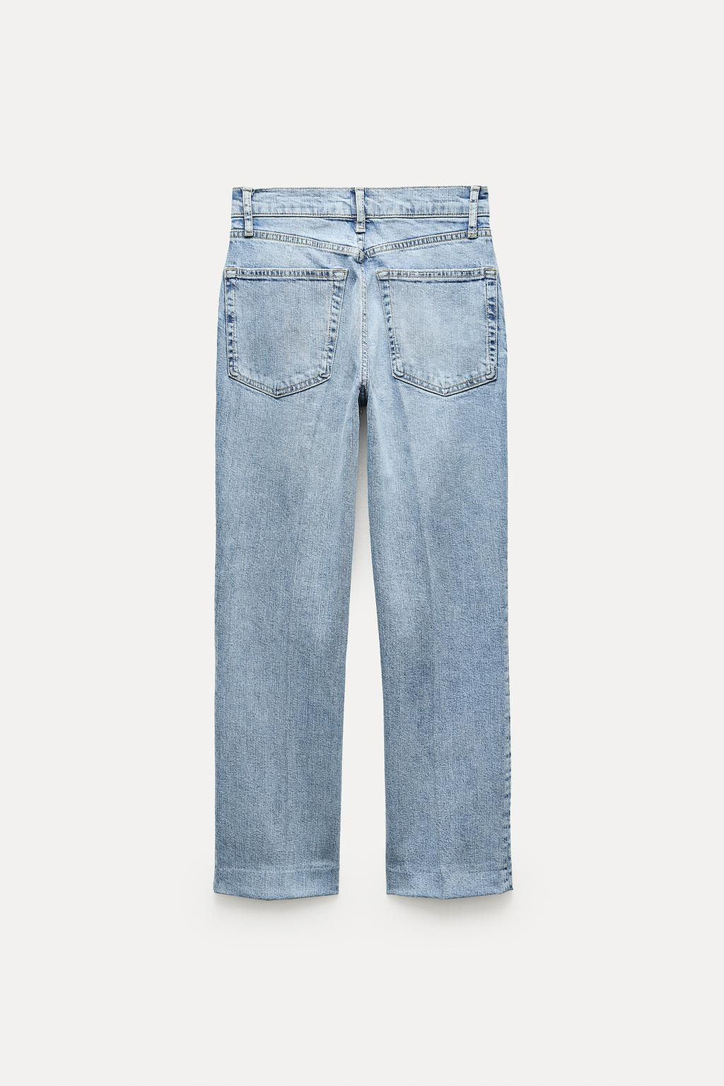 ZW COLLECTION BOOTCUT HIGH-WAIST CROPPED JEANS - Zara фото 9