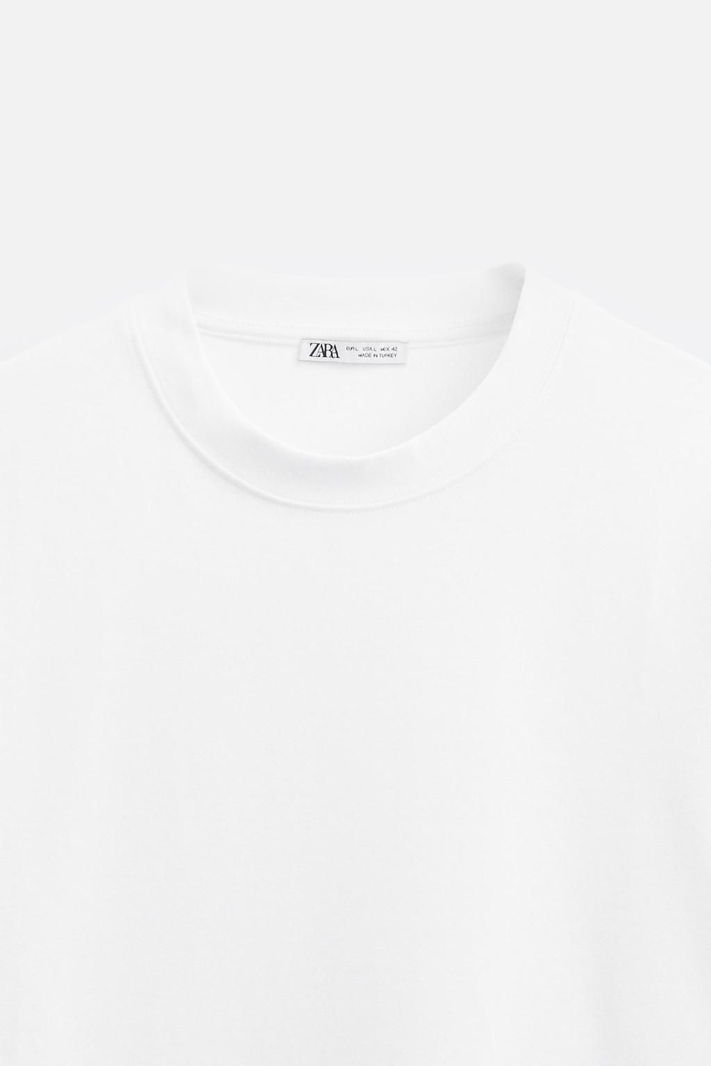 BASIC REGULAR FIT T-SHIRT - Zara фото 8