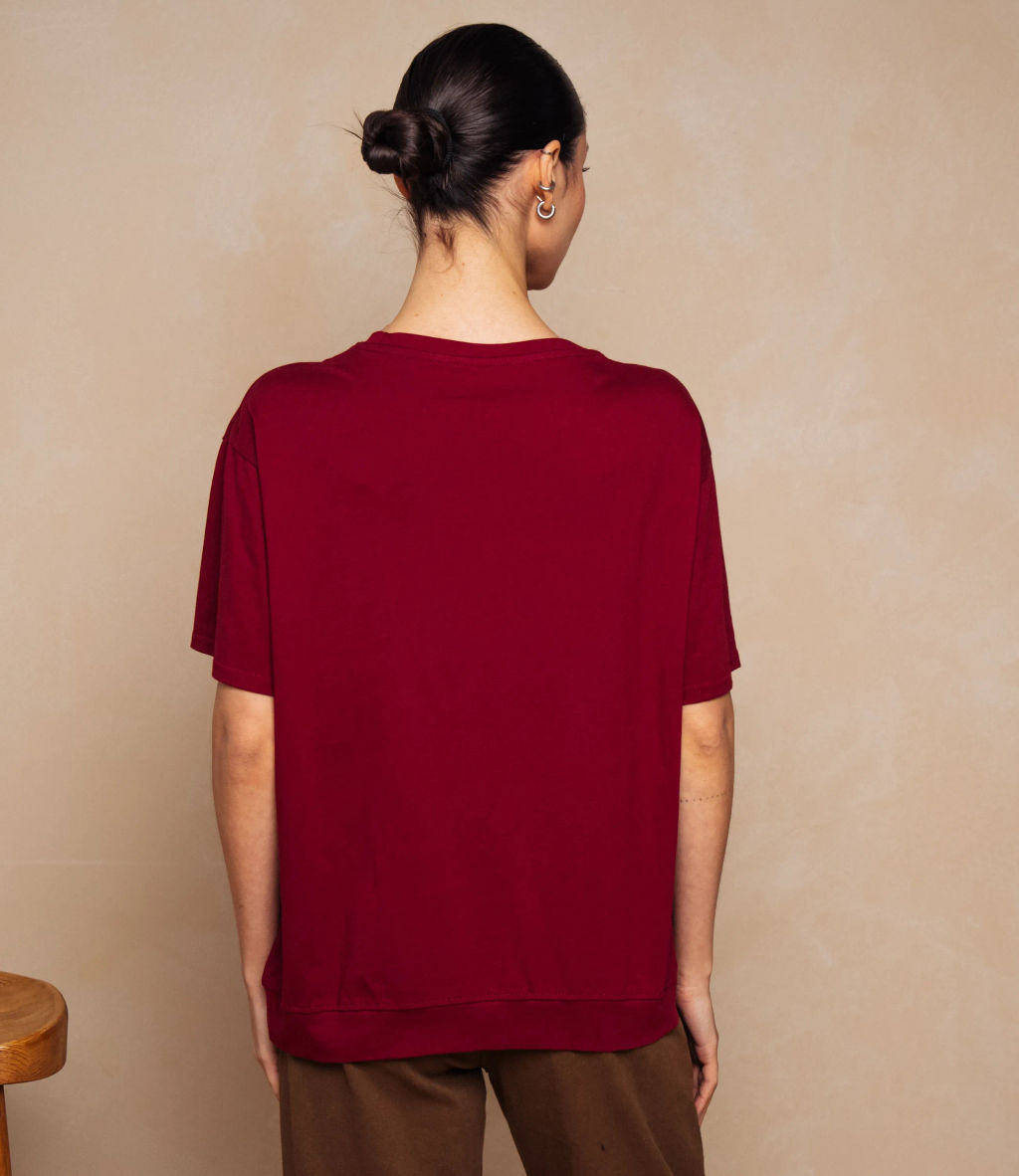 Футболка #КТ1062 (2), бордовый - Dommod фото 3
