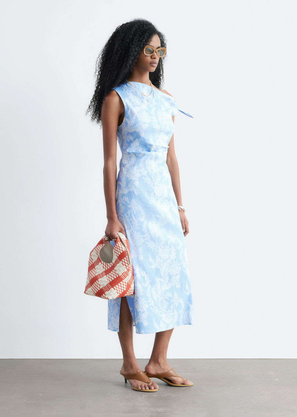 Vestido midi asim?trico con estampado paisley - H&m фото 6