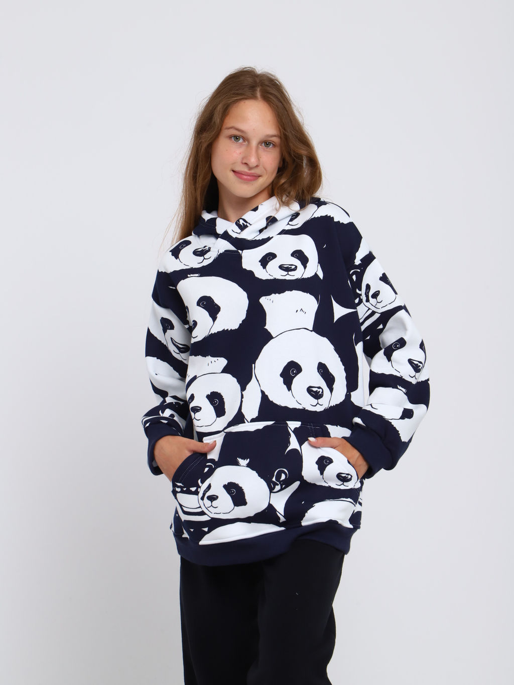 Толстовка "Либерти" темно-синий (панда)