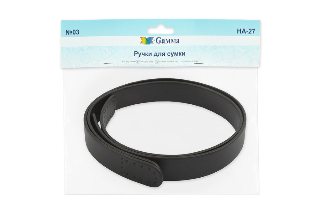Gamma HA-27 Ручки для сумки 63 см 2 шт. №03 черный