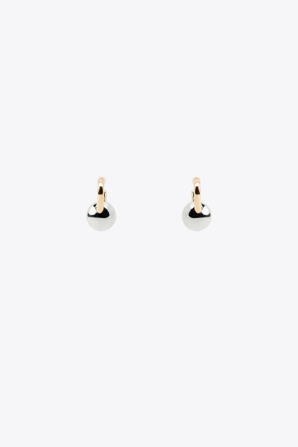 CONTRAST BALL EARRINGS - Zara фото 2
