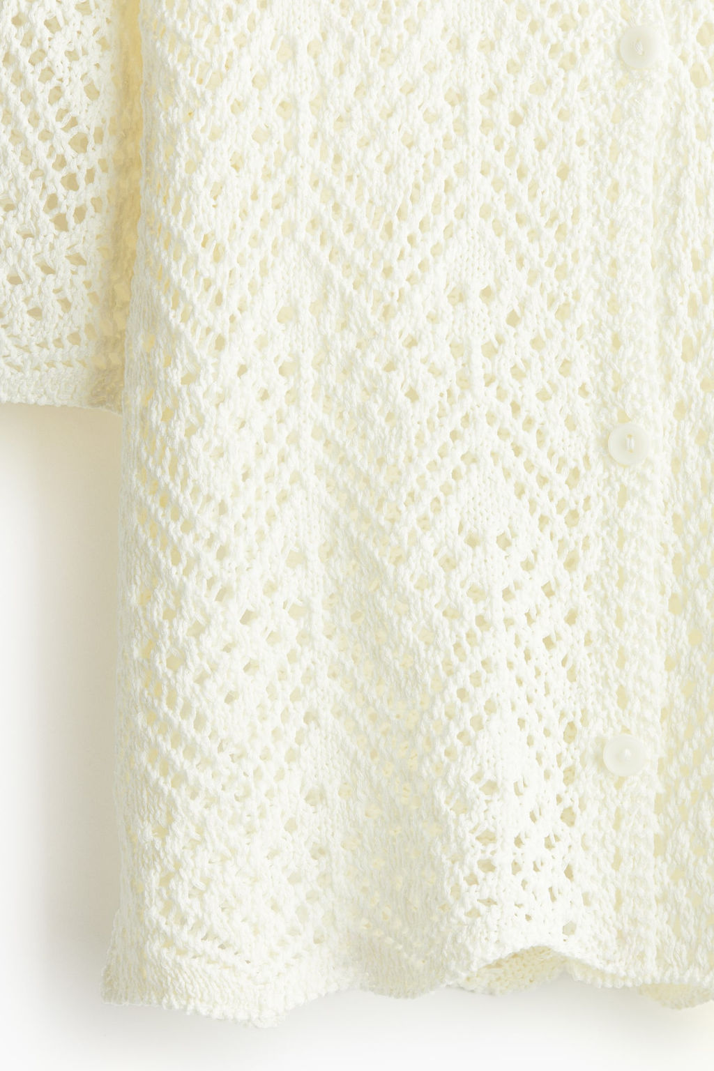 Cardigan en punto pointelle - H&m фото 7