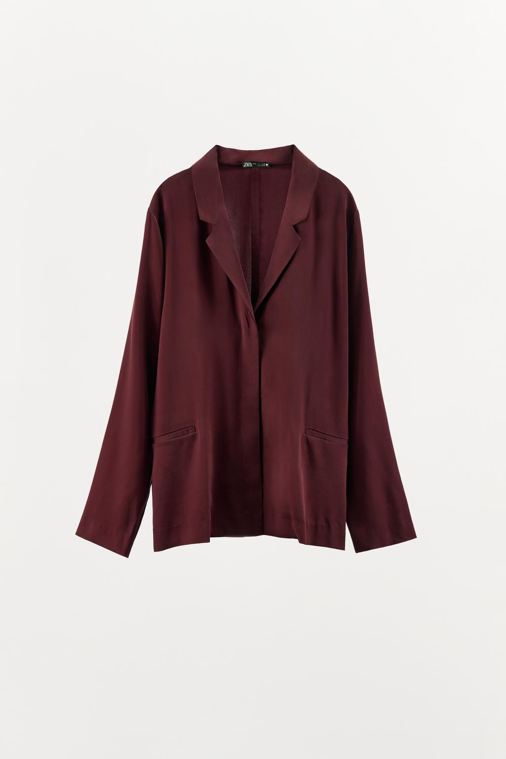 SILK PYJAMA SHIRT - Zara фото 6