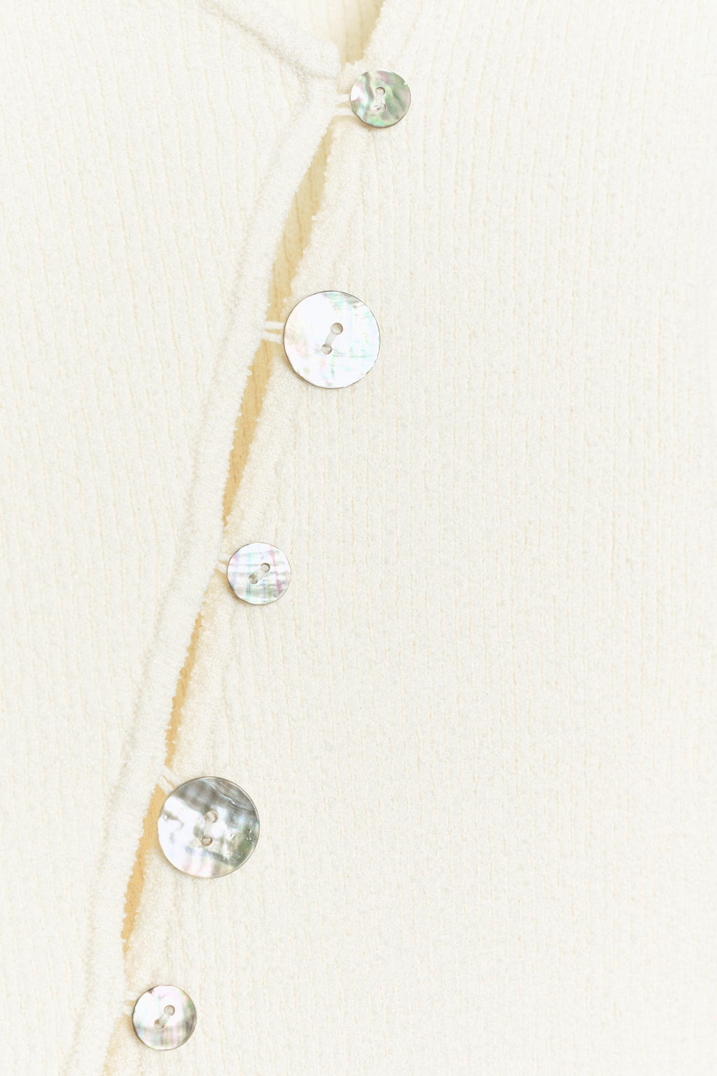 CHAQUETA PUNTO CIERRE ASIM?TRICO / crudo-blanco - Zara фото 6