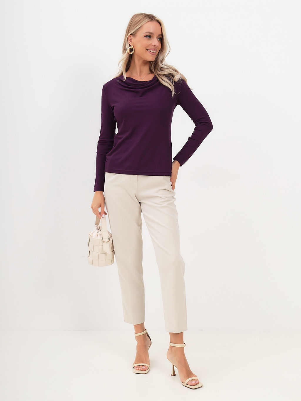 Джемпер женский KATHARINA KROSS KK-JP-003J-VI-фиолетовый  фото 5