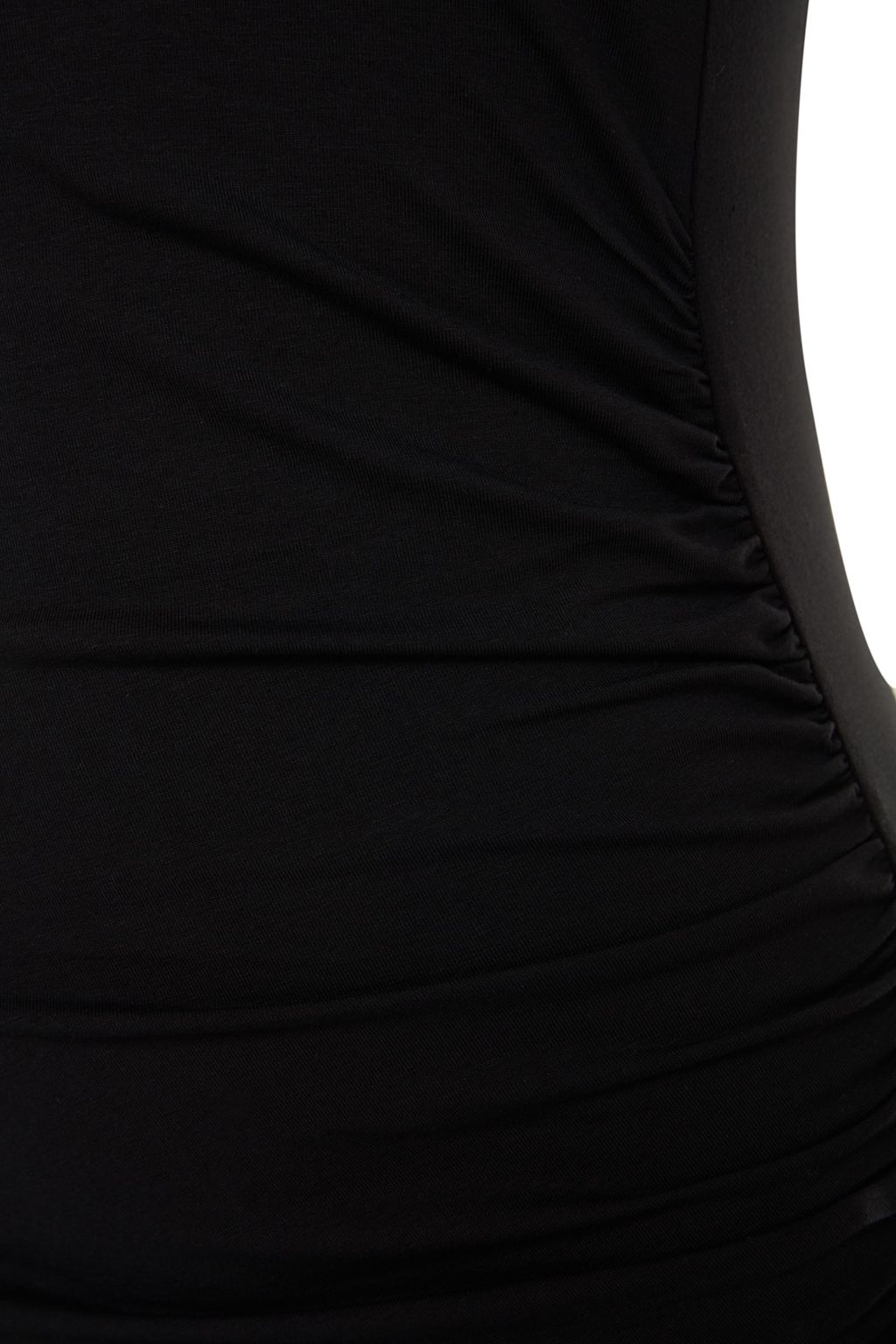 TRENDYOLMILLA lacivert Fitted/Vucuda Oturan Buzgu ve Y?rtmacl? Midi Pamuklu Esnek Orme Elbise TWOSS23EL00777  фото 7