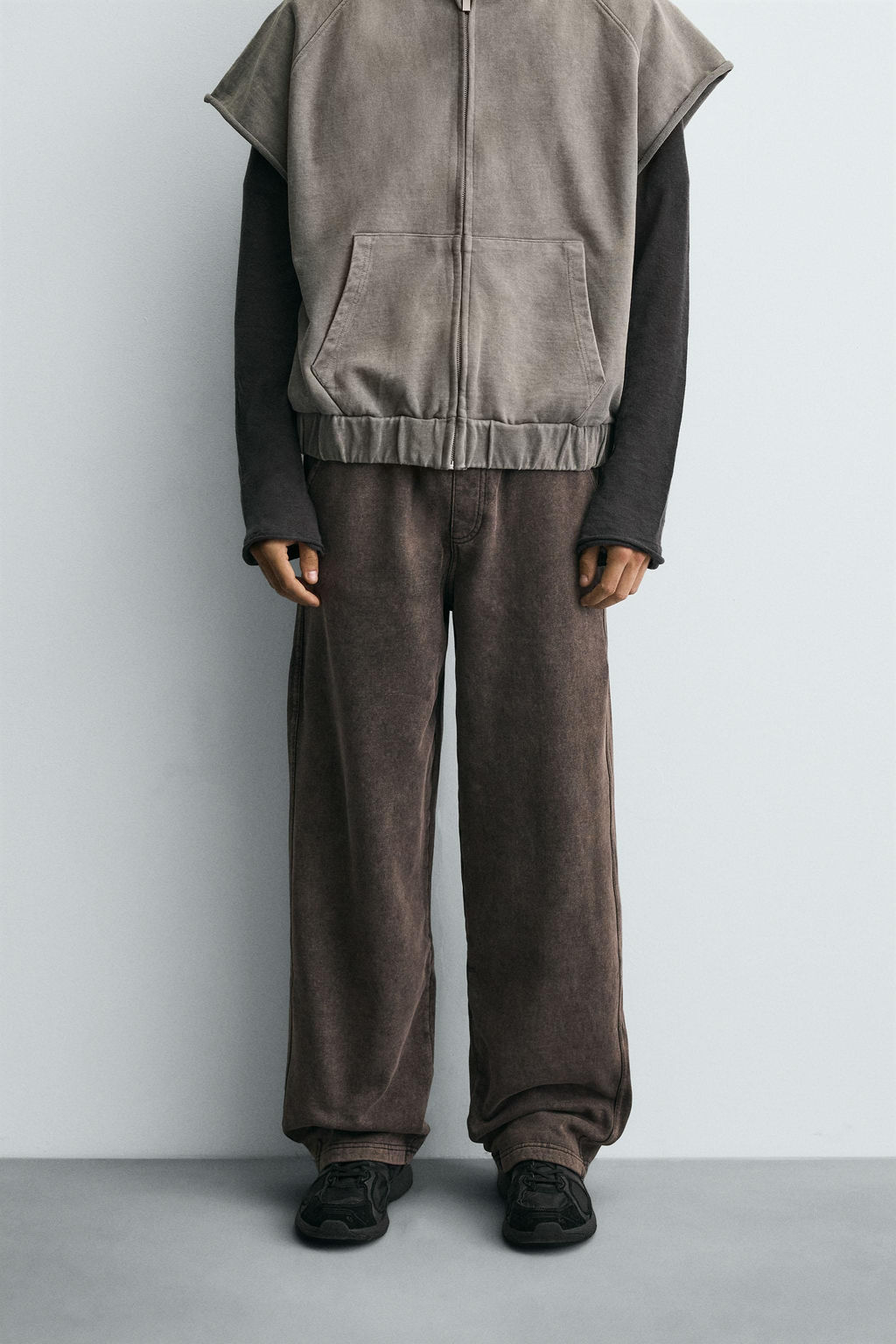 WASHED RELAXED FIT JOGGER TROUSERS - Zara фото 2