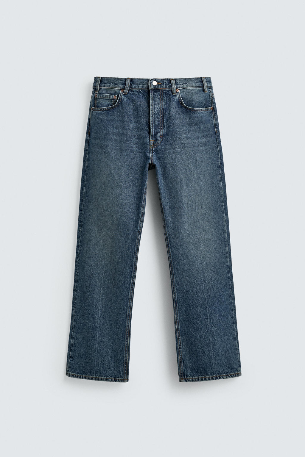 JEANS STRAIGHT BOOTCUT FIT LIMITED EDITION / Azul / Verde - Zara фото 8