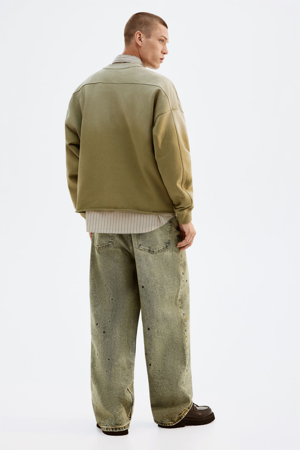 Sudadera efecto lavado Oversized Fit - H&m фото 7