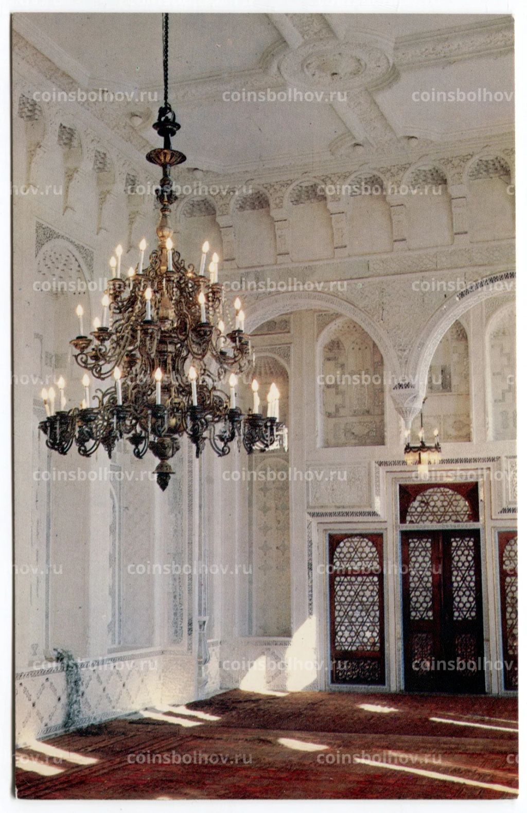 Открытка Бухара Дворец Ситораи-Мохи-хосса. Белый зал.