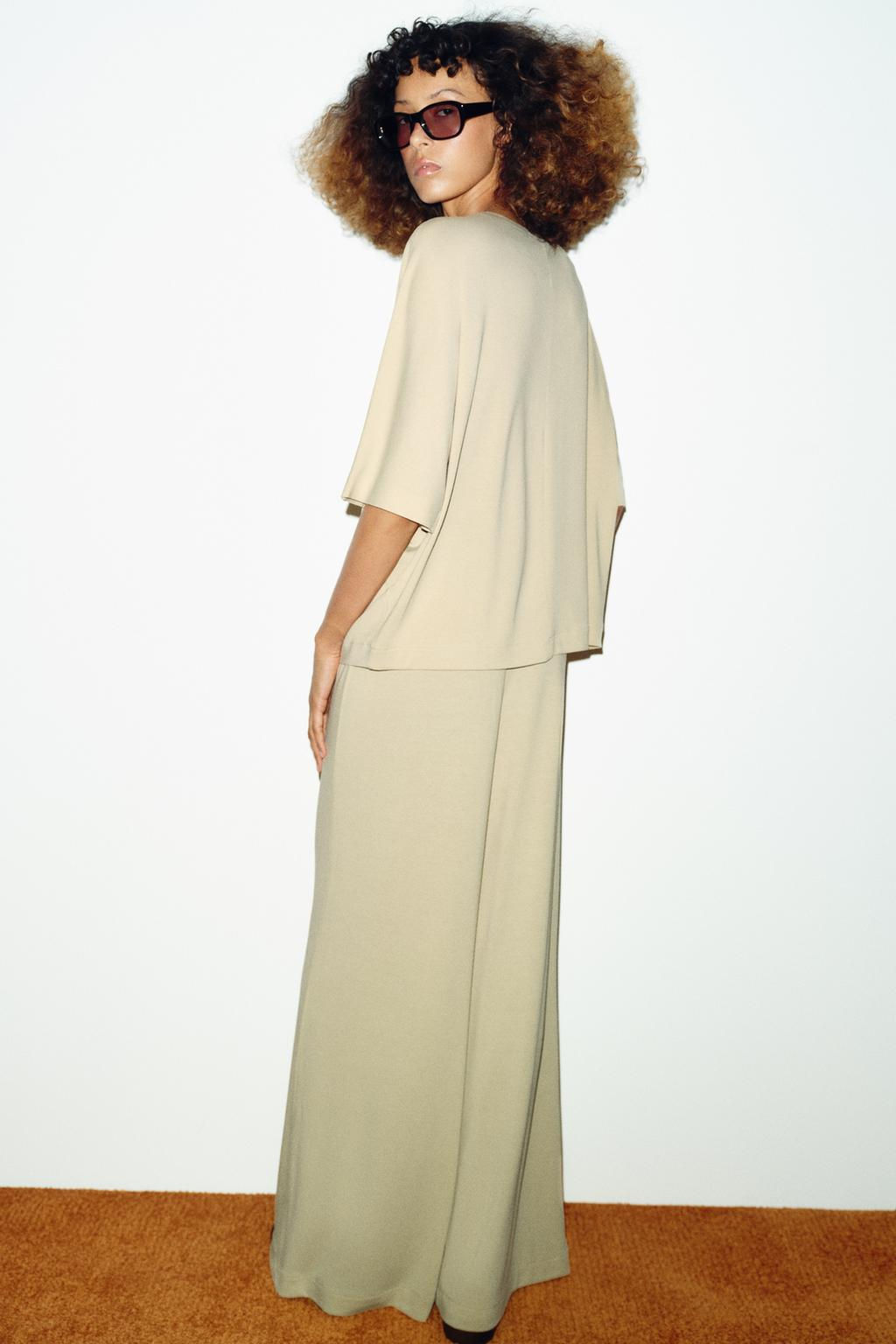 FLOWING PALAZZO TROUSERS - Zara фото 28