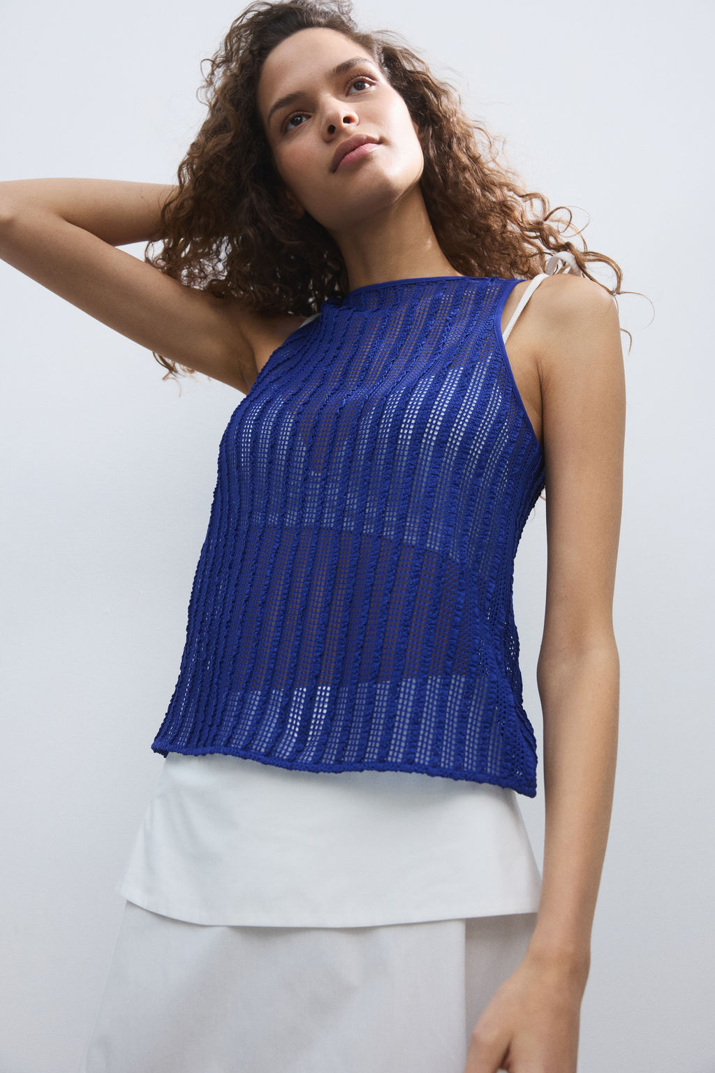 Textured net top - H&m фото 5