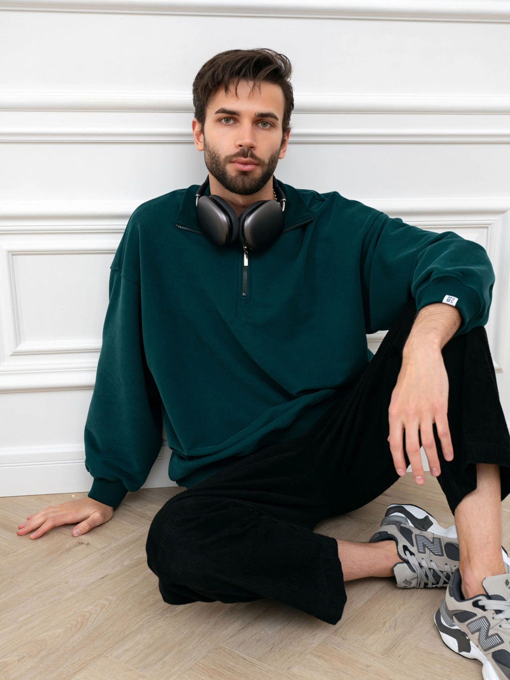 Толстовка мужская Пич Изумрудный - Modamica фото 5