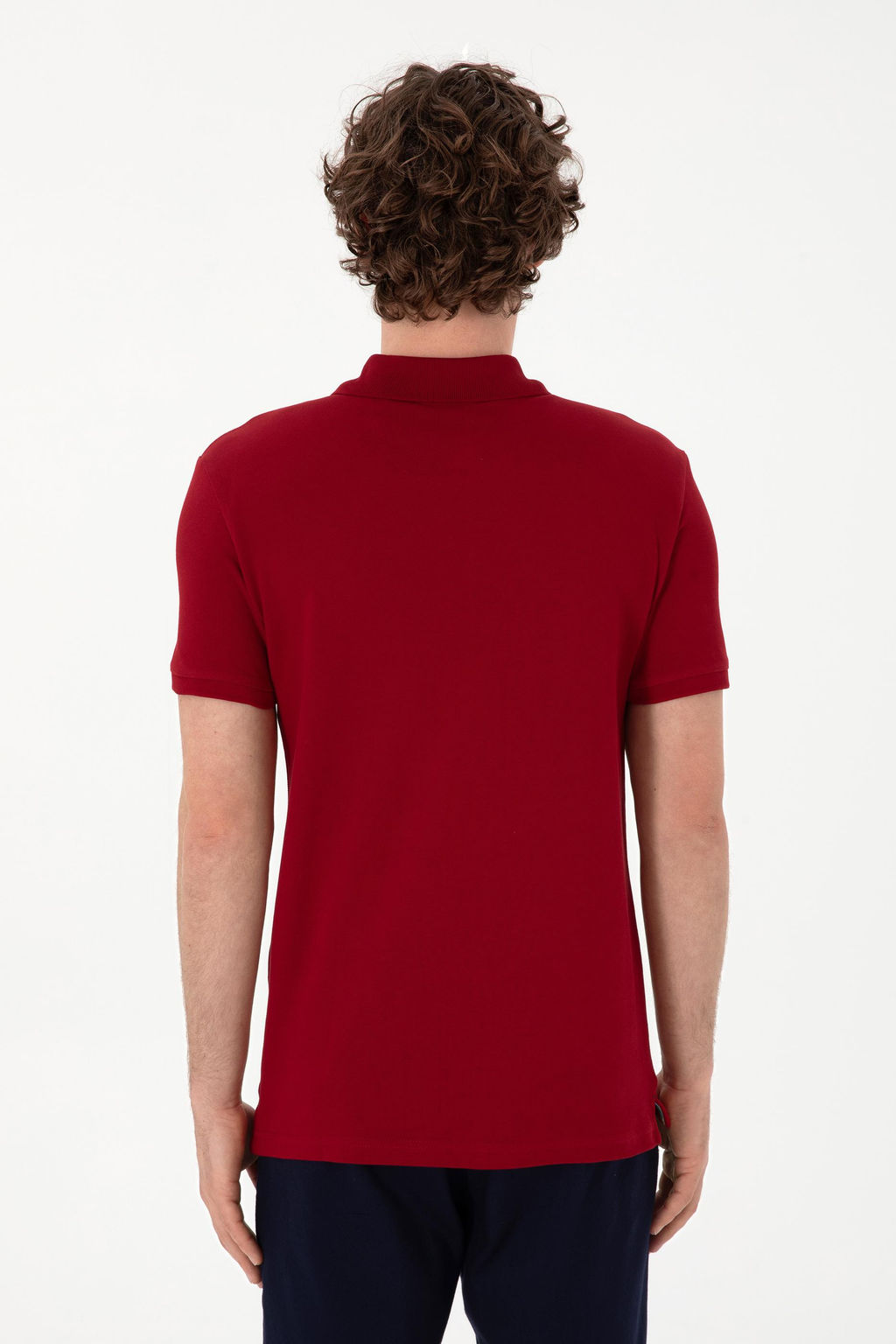 Erkek Slim Fit Polo Yaka Bordo Basic Ti__rt Sepette S_rpriz _ndirim - U.s. polo assn фото 5