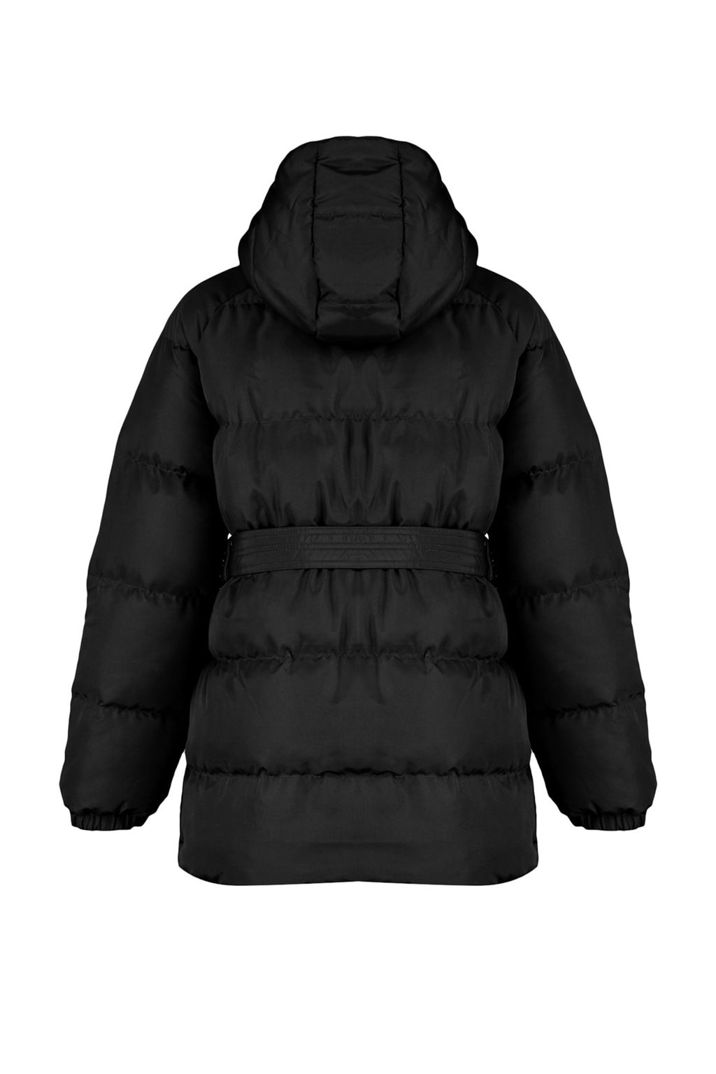 TRENDYOLMILLA Siyah Regular Kapusonlu Kemerli Su Itici Sisme Mont TWOAW23MO00188 фото 15