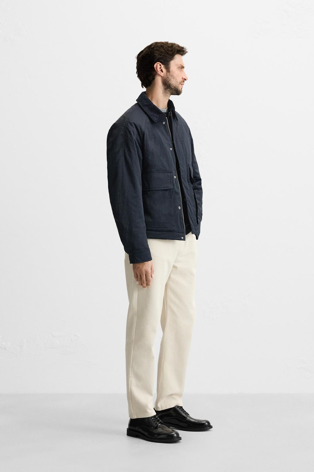 CONTRAST-COLLAR PADDED JACKET - Zara фото 4