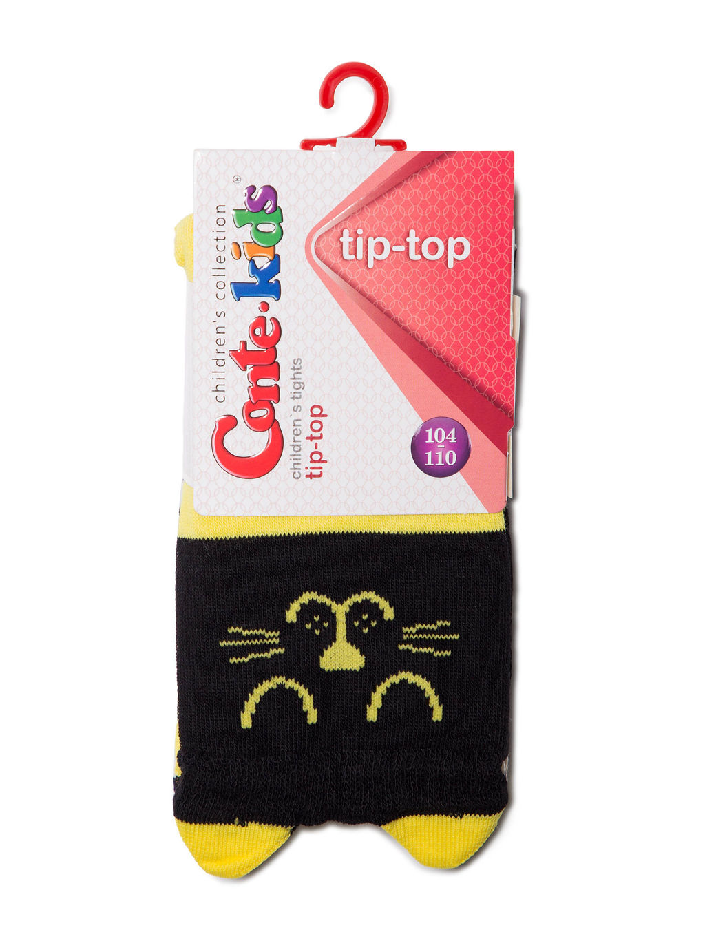 Цена за 2 шт. Колготки детские Conte-kids TIP-TOP (мордашки) черный-желтый - Conte elegant фото 4