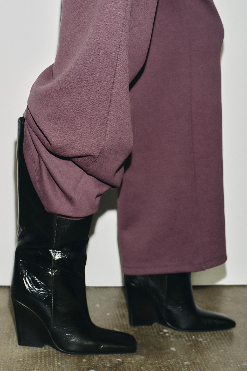 INTERLOCK WIDE-LEG TROUSERS - Zara фото 3