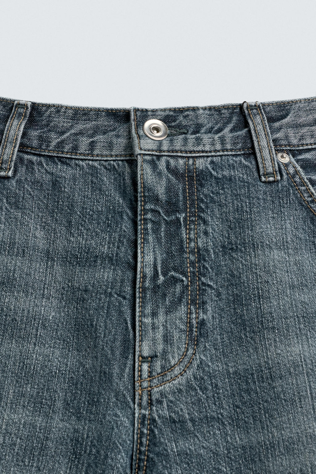 JEANS FLARE FIT ABERTURA / Azul tinta - Zara фото 10