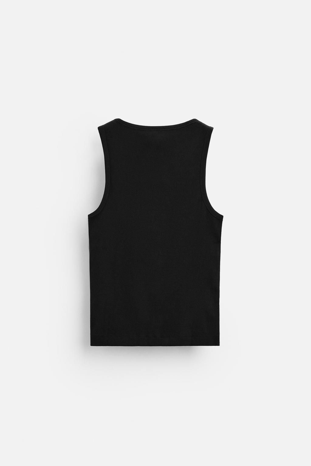 BASIC RIBBED TANK TOP - Zara фото 7