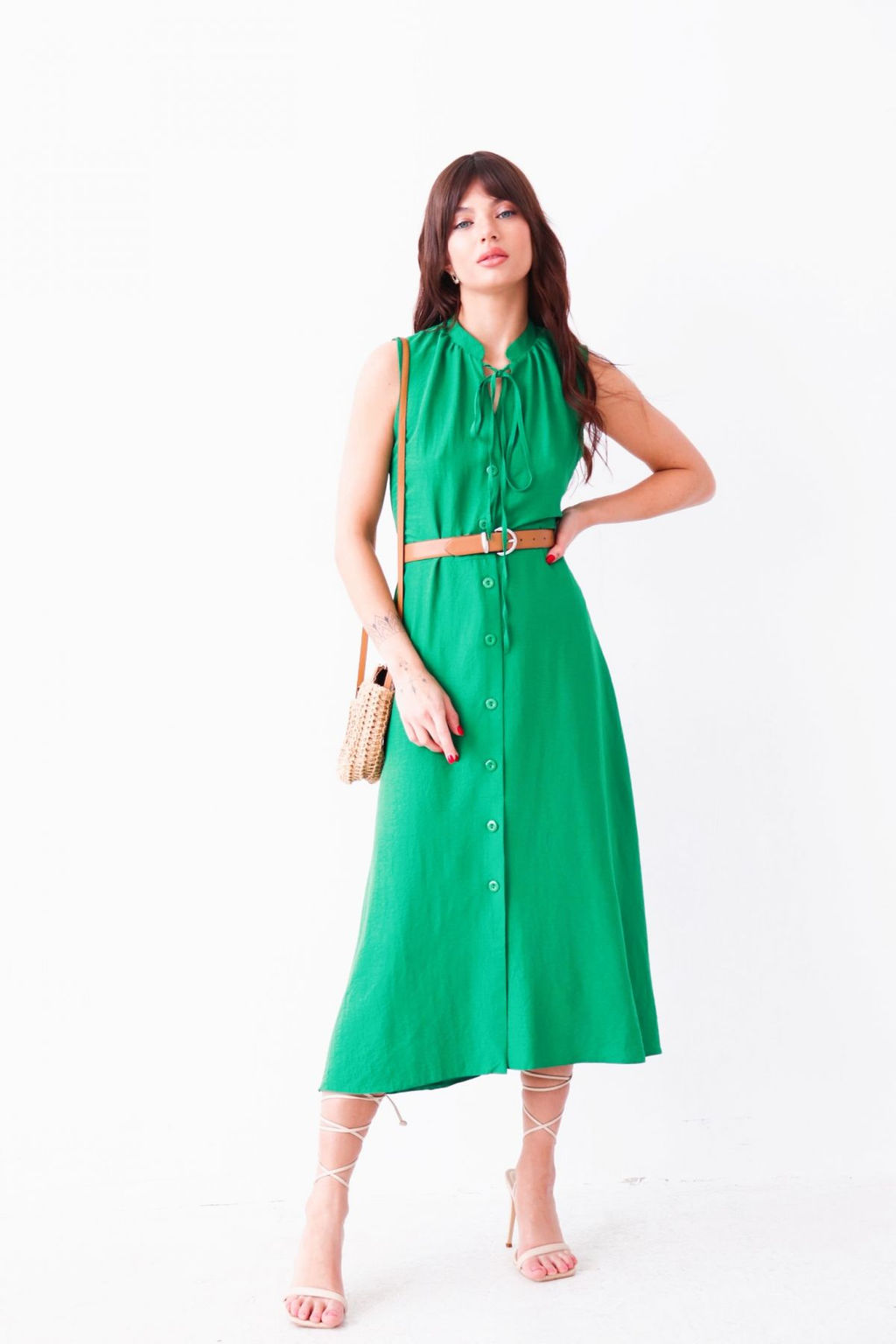 Платье, как из к/ф Красотка, зелёное - Martichelli фото 2