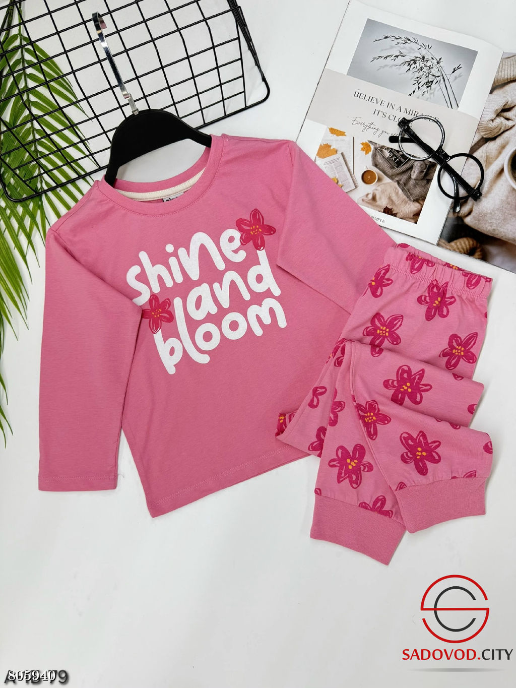 Пижама для девочки с рисунком