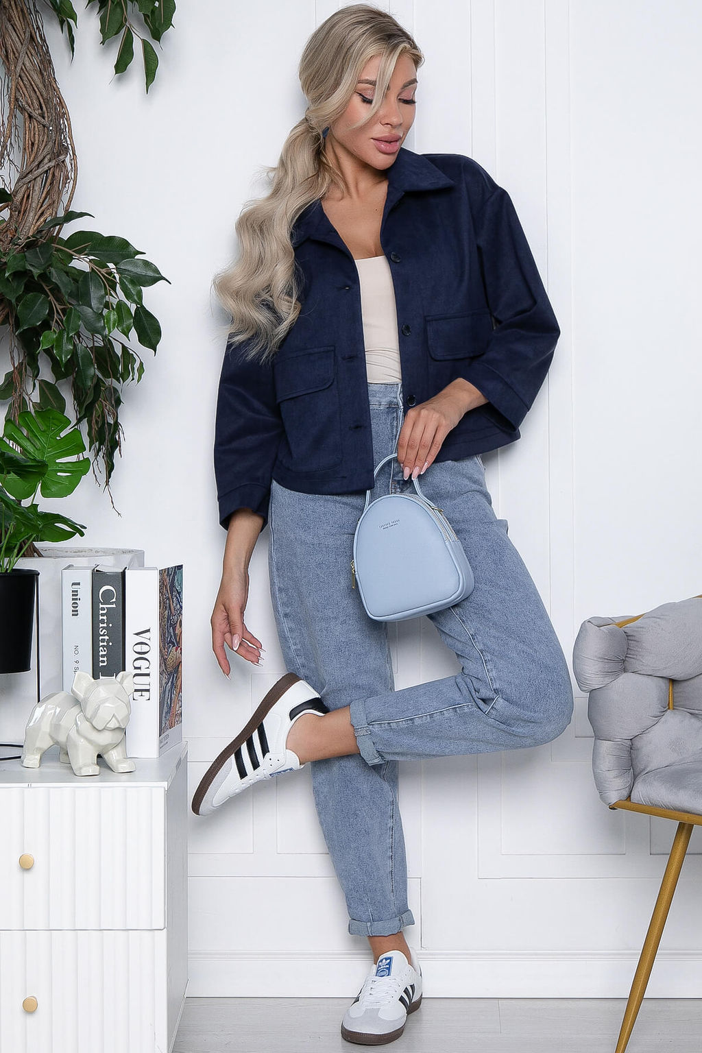 Жакет Алекса (синий) Б10450 - Lt collection фото 4