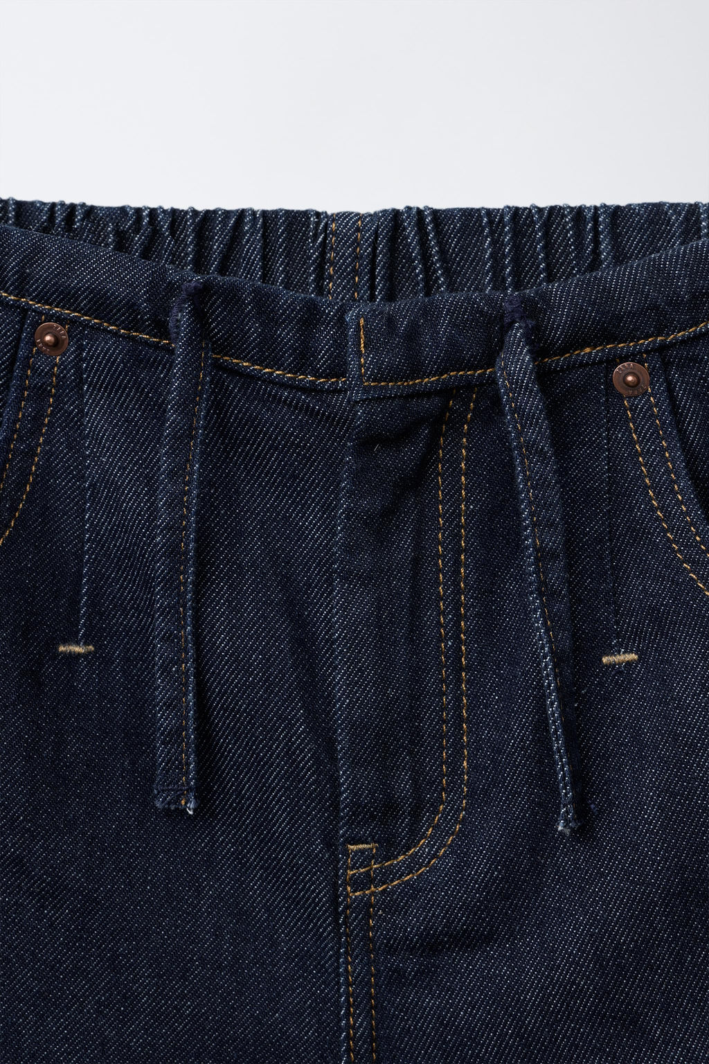 JEANS WIDE LEG CORDONES / Azul tinta - Zara фото 3