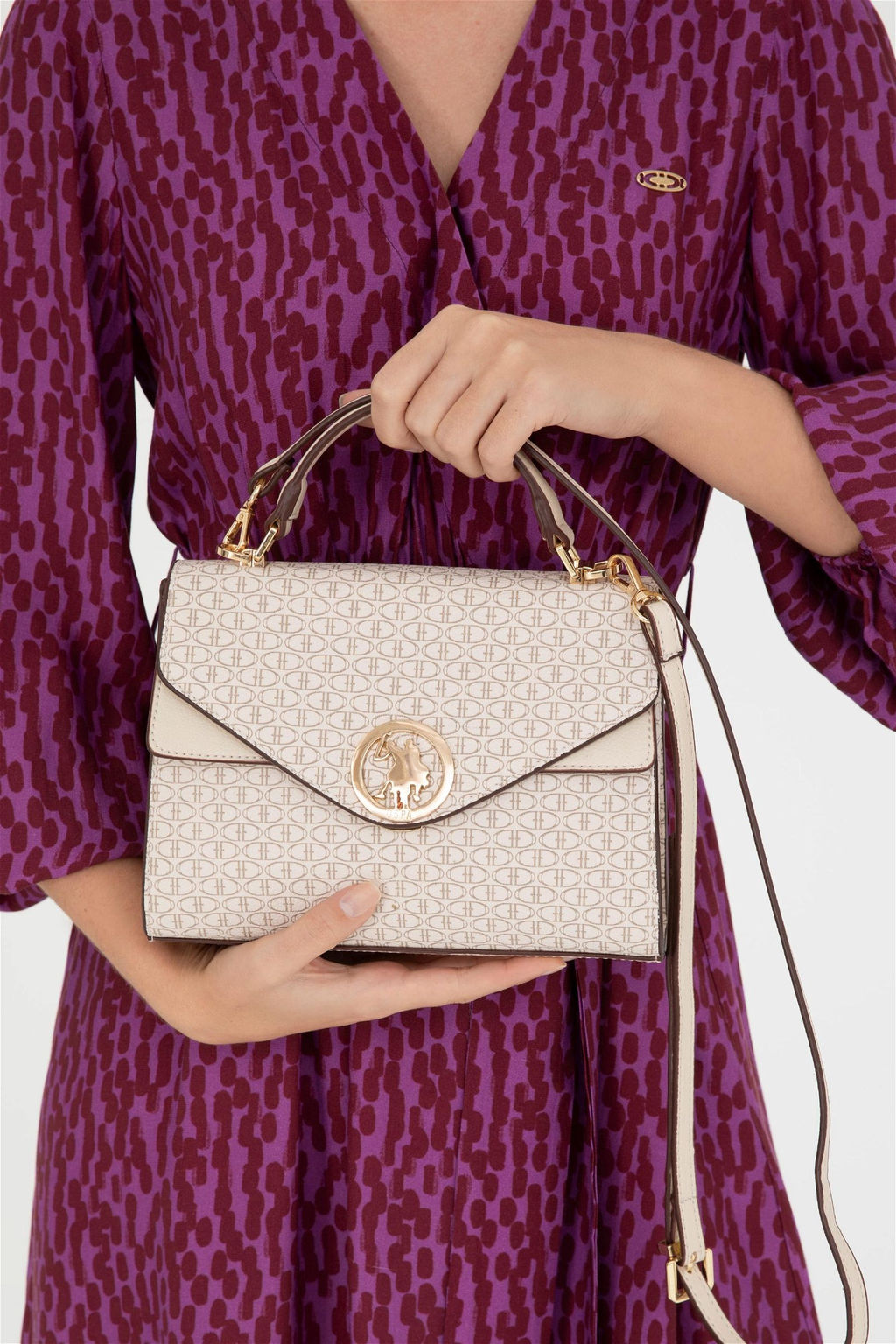 Женская бежевая сумка - U.s. polo assn фото 2