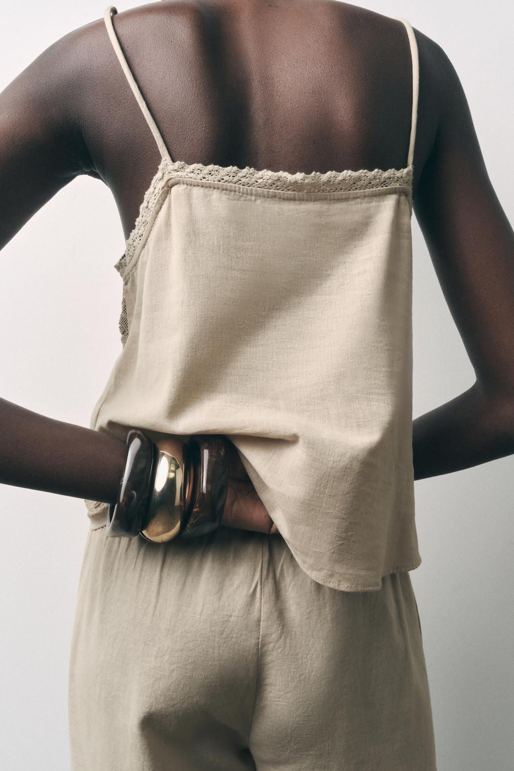 EMBROIDERED BEAD BERMUDA SHORTS - Zara фото 4