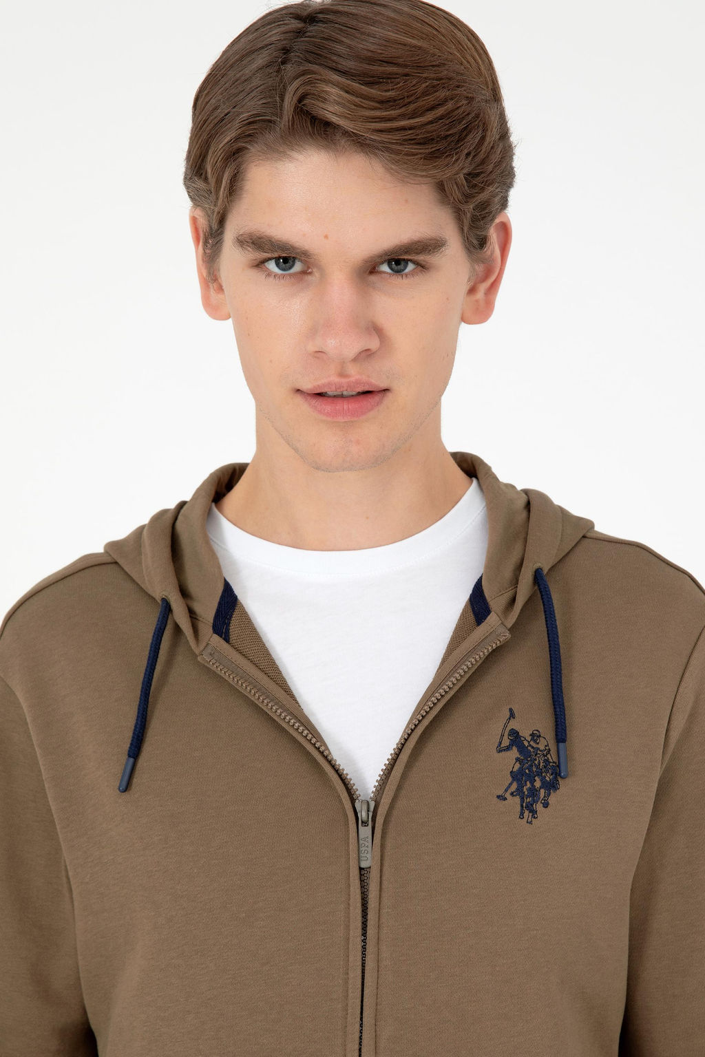Мужской свитшот цвета хаки Неожиданная скидка в корзине - U.s. polo assn фото 2