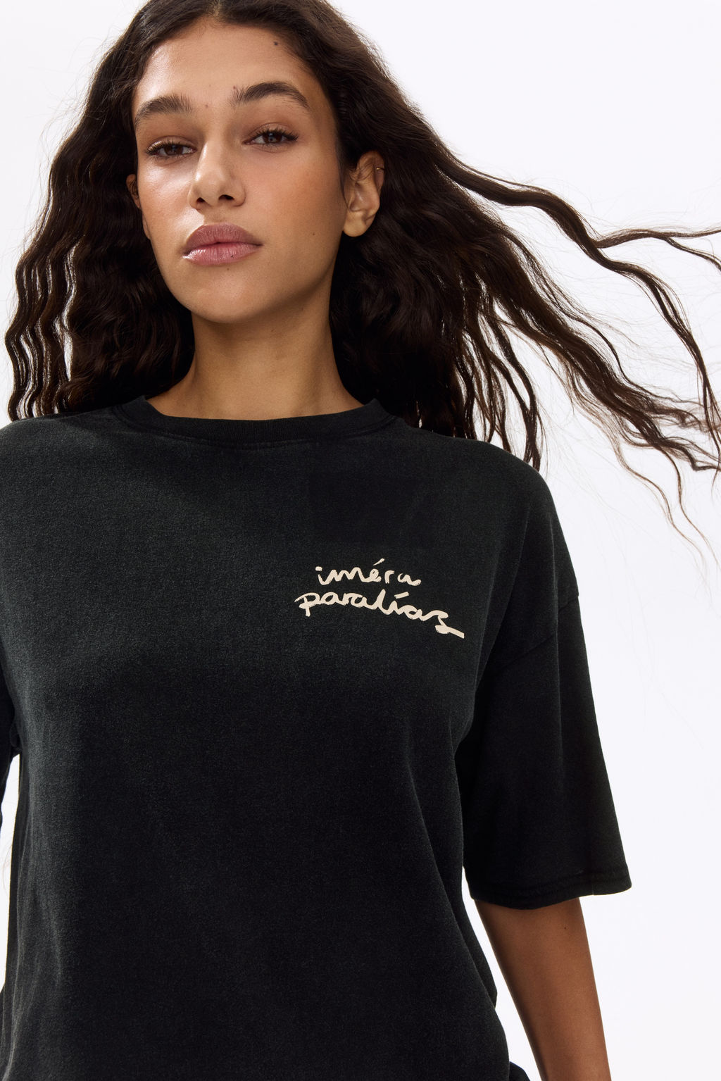 Camiseta oversize con motivo estampado - H&m фото 12