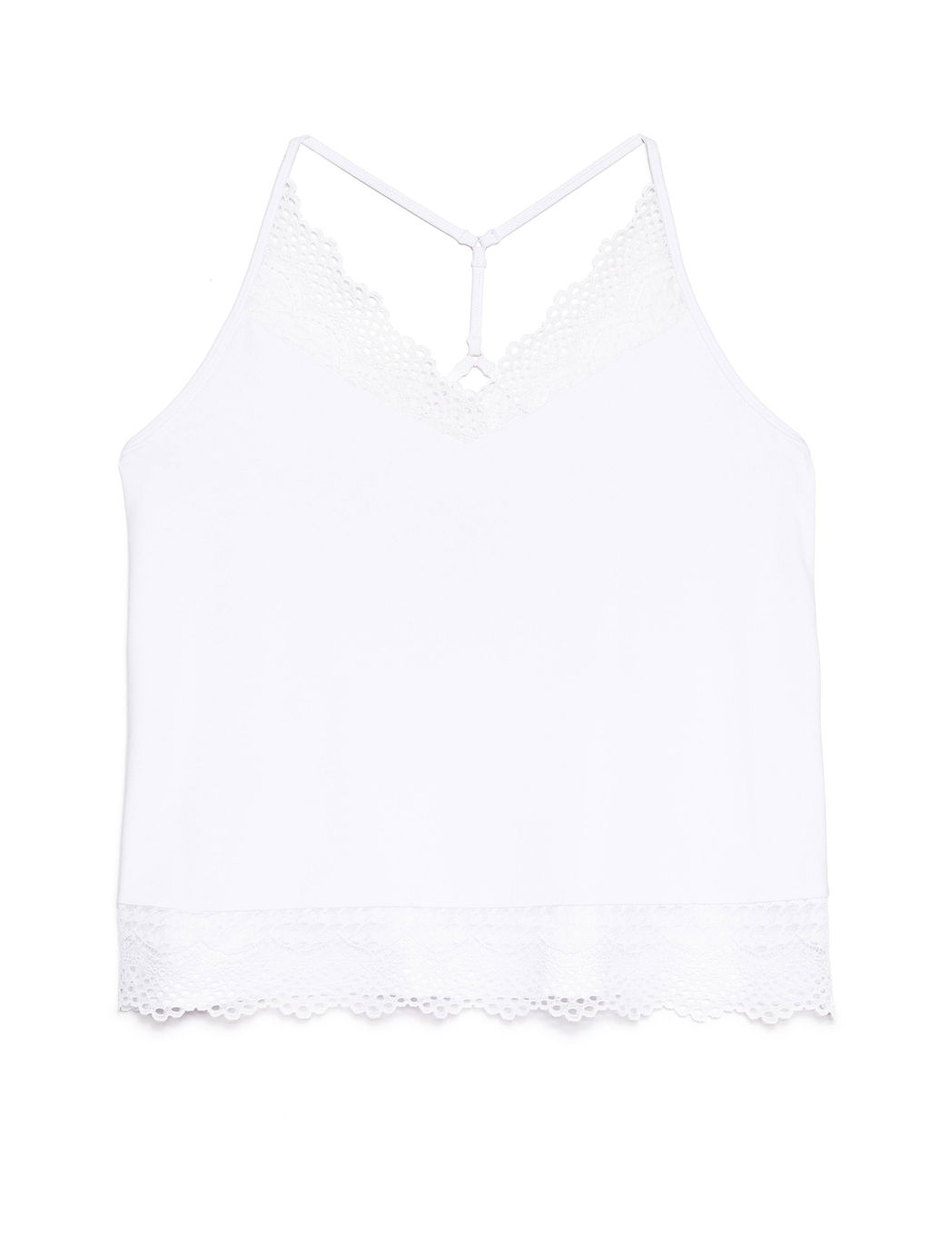CONTE Топ из бамбукового полотна с кружевом COMFORT LOUNGEWEAR COMFORT LOUNGEWEAR LHW 989 white