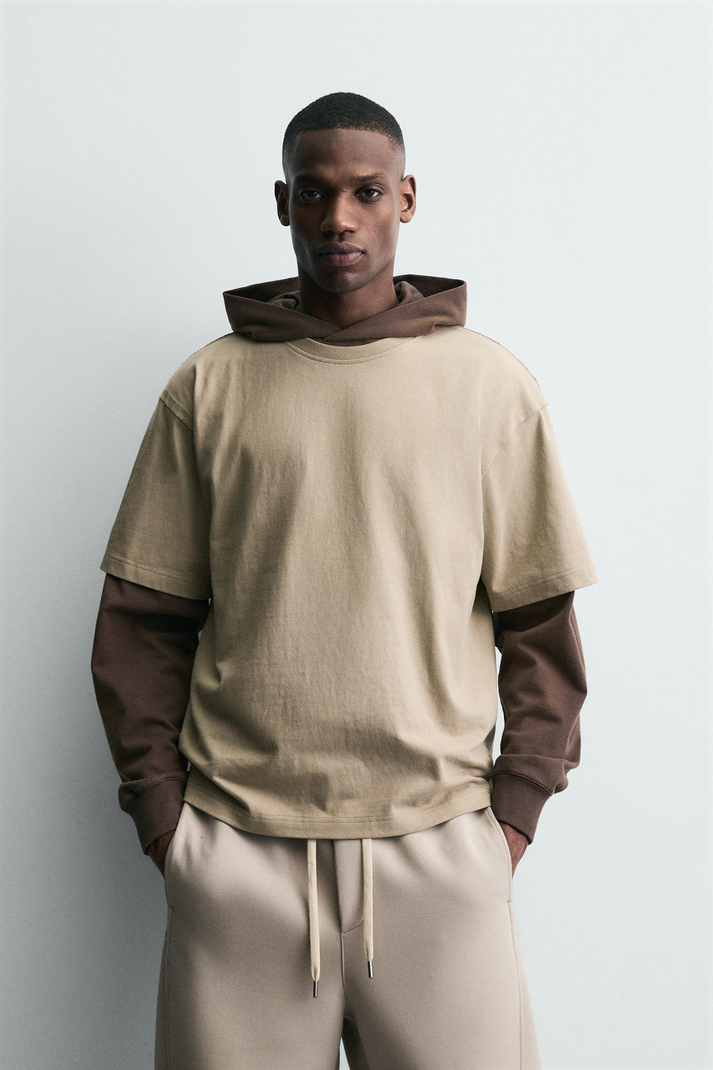 HEAVYWEIGHT REVERSE-EFFECT T-SHIRT - Zara фото 10