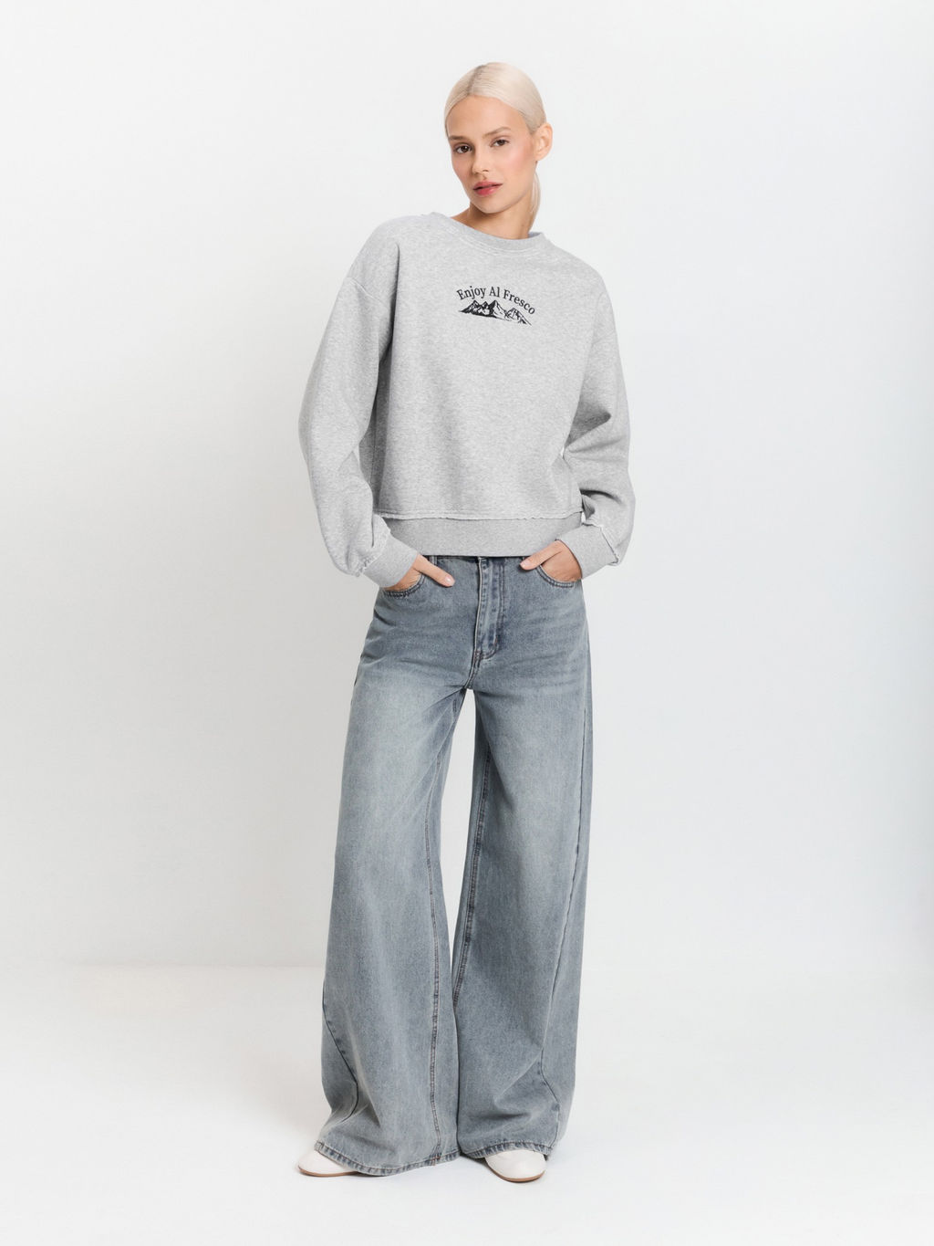 10200170189 Джемпер жен. Maura серый меланж - Concept club фото 4