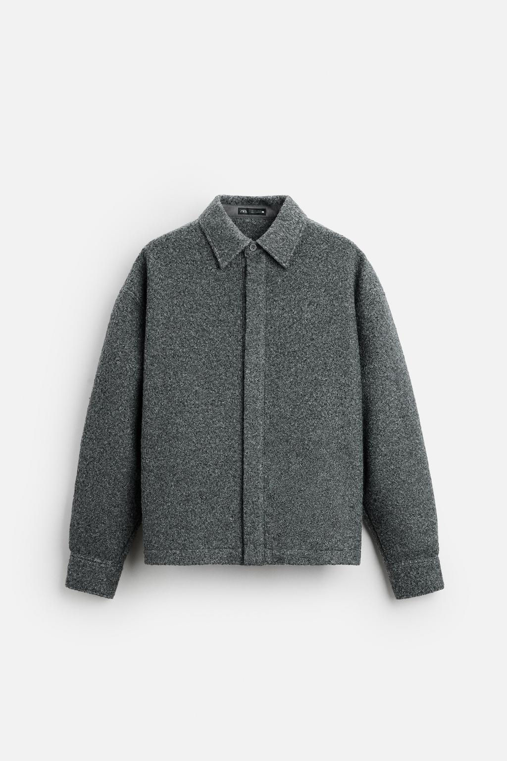 BOUCLE OVERSHIRT - Zara фото 7