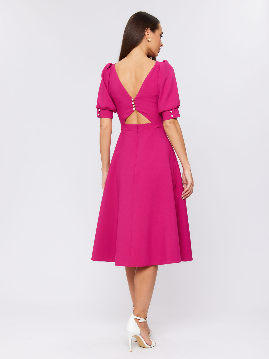 Платье с открытой спинкой и декоративной застежкой NEW - Fashion.love.story фото 5