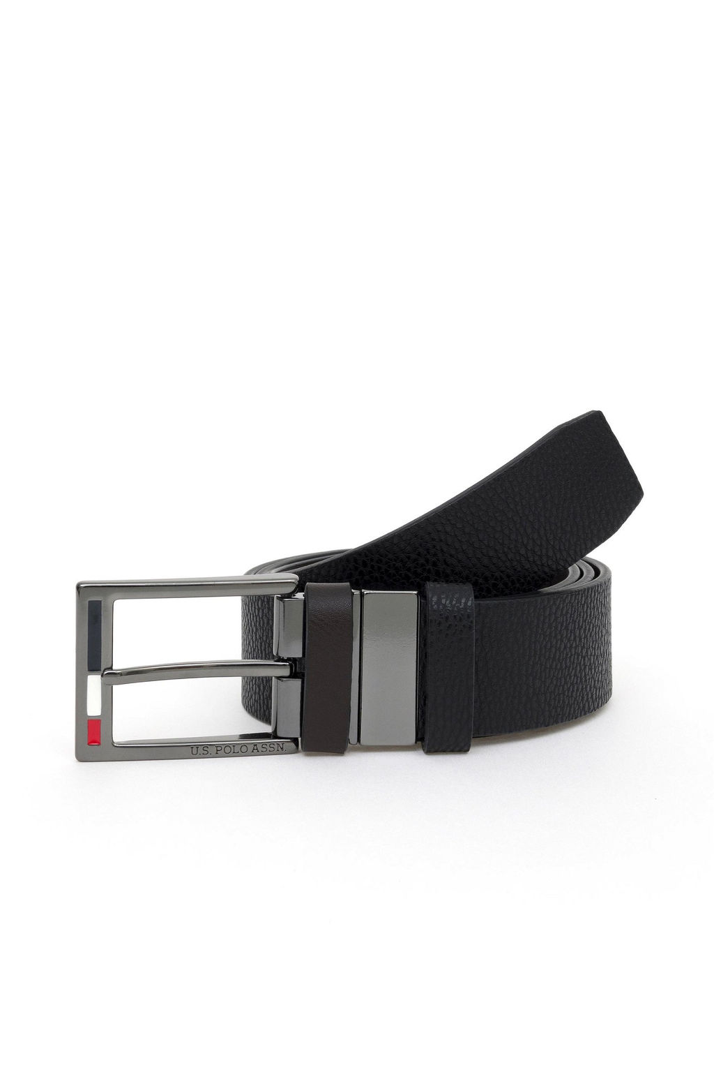 U. S. Polo Assn Мужской черный пояс - U.s. polo assn фото 5