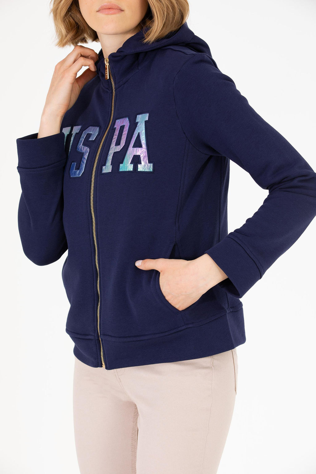 Женская темно-синяя толстовка Basic - U.s. polo assn фото 6