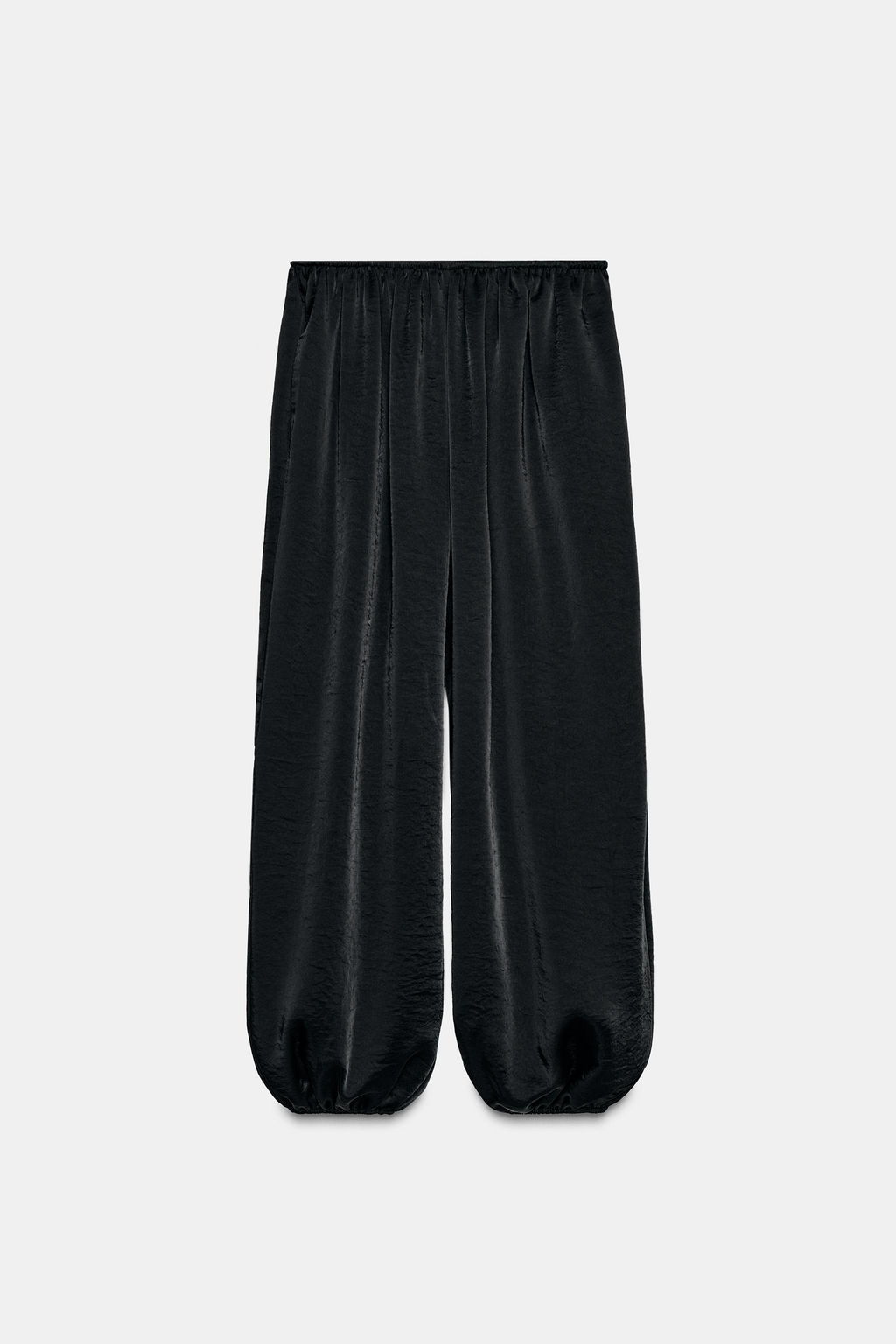 SATIN BALLOON TROUSERS