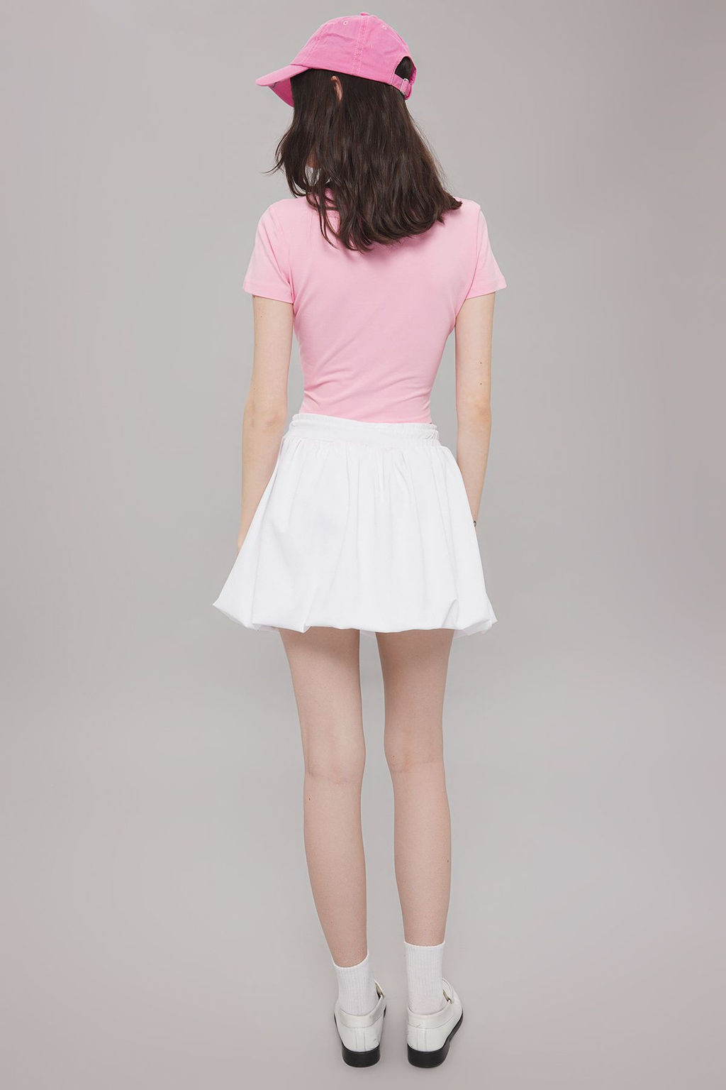 Beyaz Beli Bagc?kl? Balon Esnek Mini Etek TWOSS25ET00066