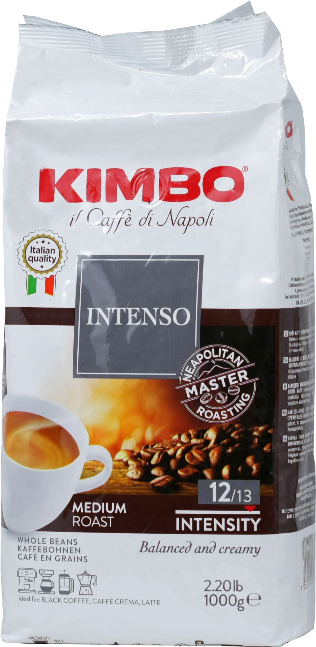 KIMBO. Intenso 1 кг. мягкая упаковка
