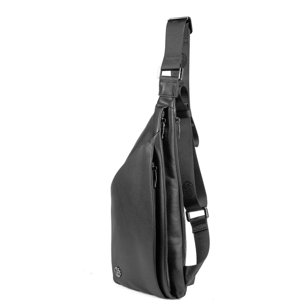 Мужская кожаная сумка-слинг - Barcelo biagi фото 2
