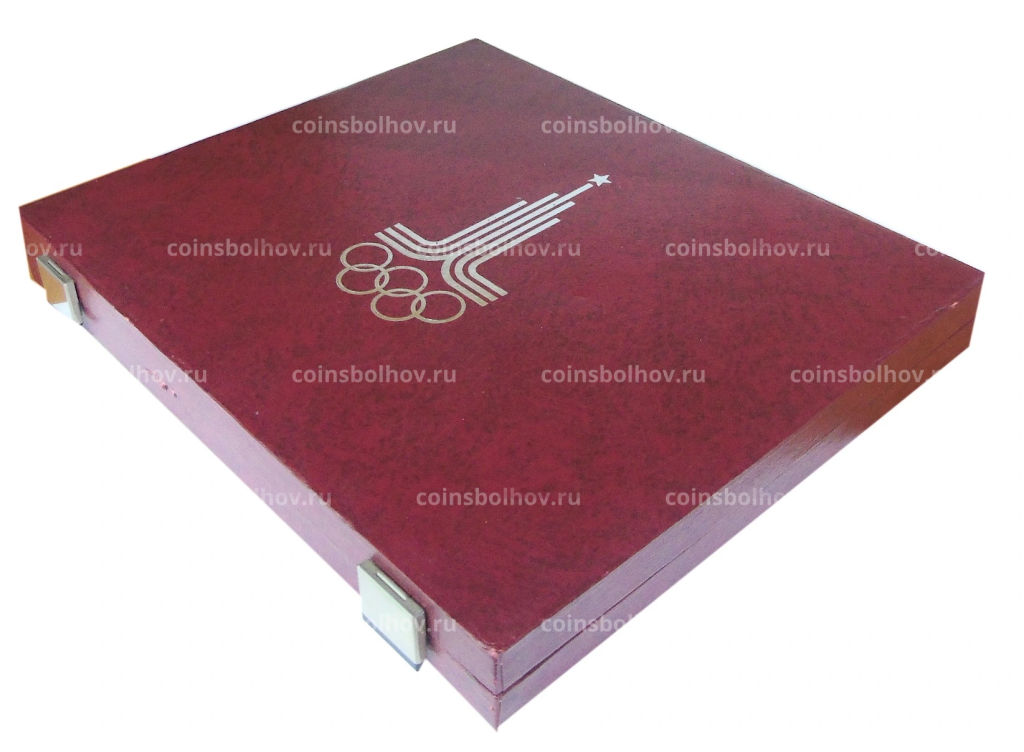 Коробка для монет номиналом 5 и 10 рублей Олимпиада-80 (б\у)