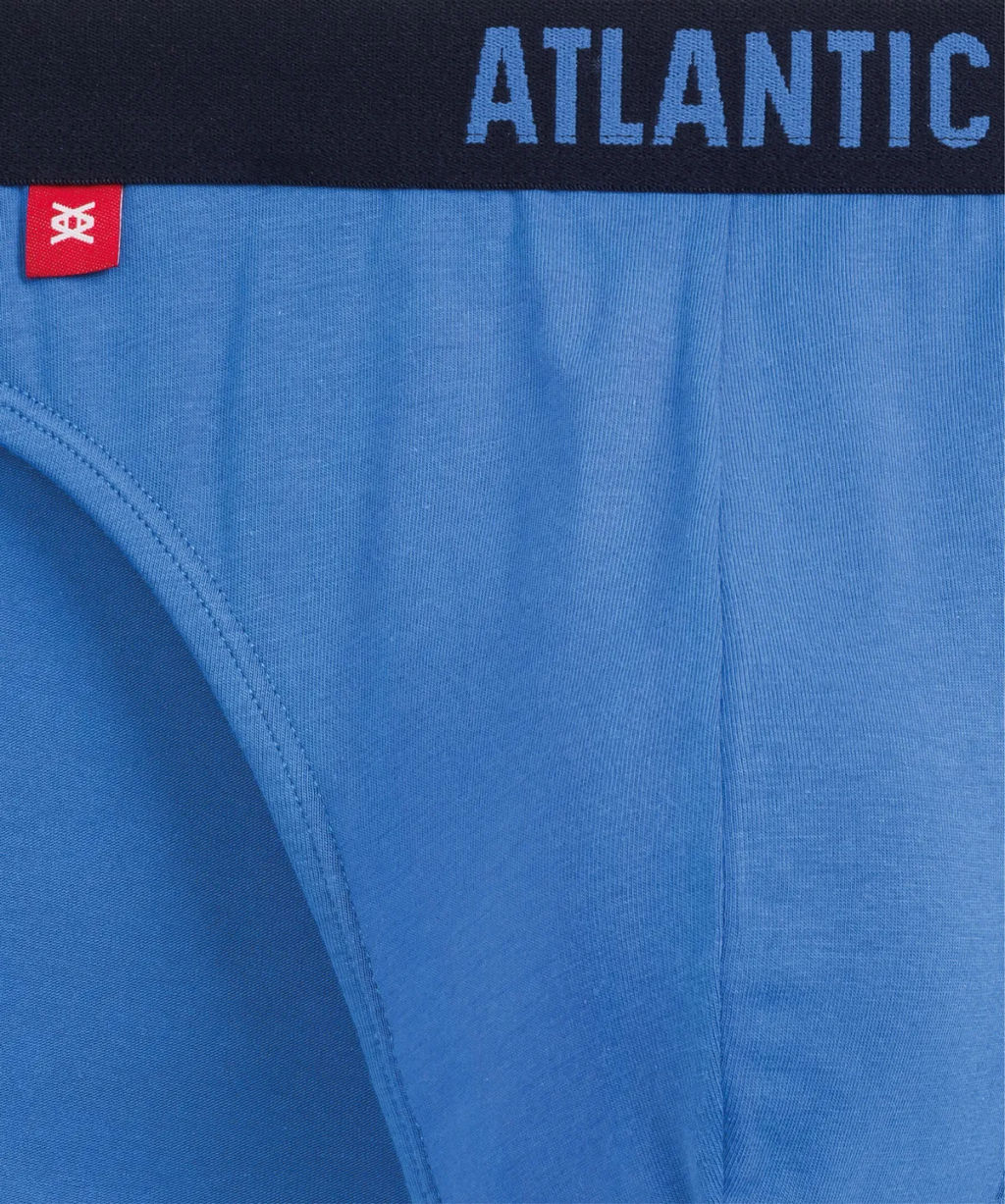 ATLANTIC 3MP-094 Трусы спорт Solid - набор 3 шт. темно-голубой + светло-голубой + индиго  фото 6