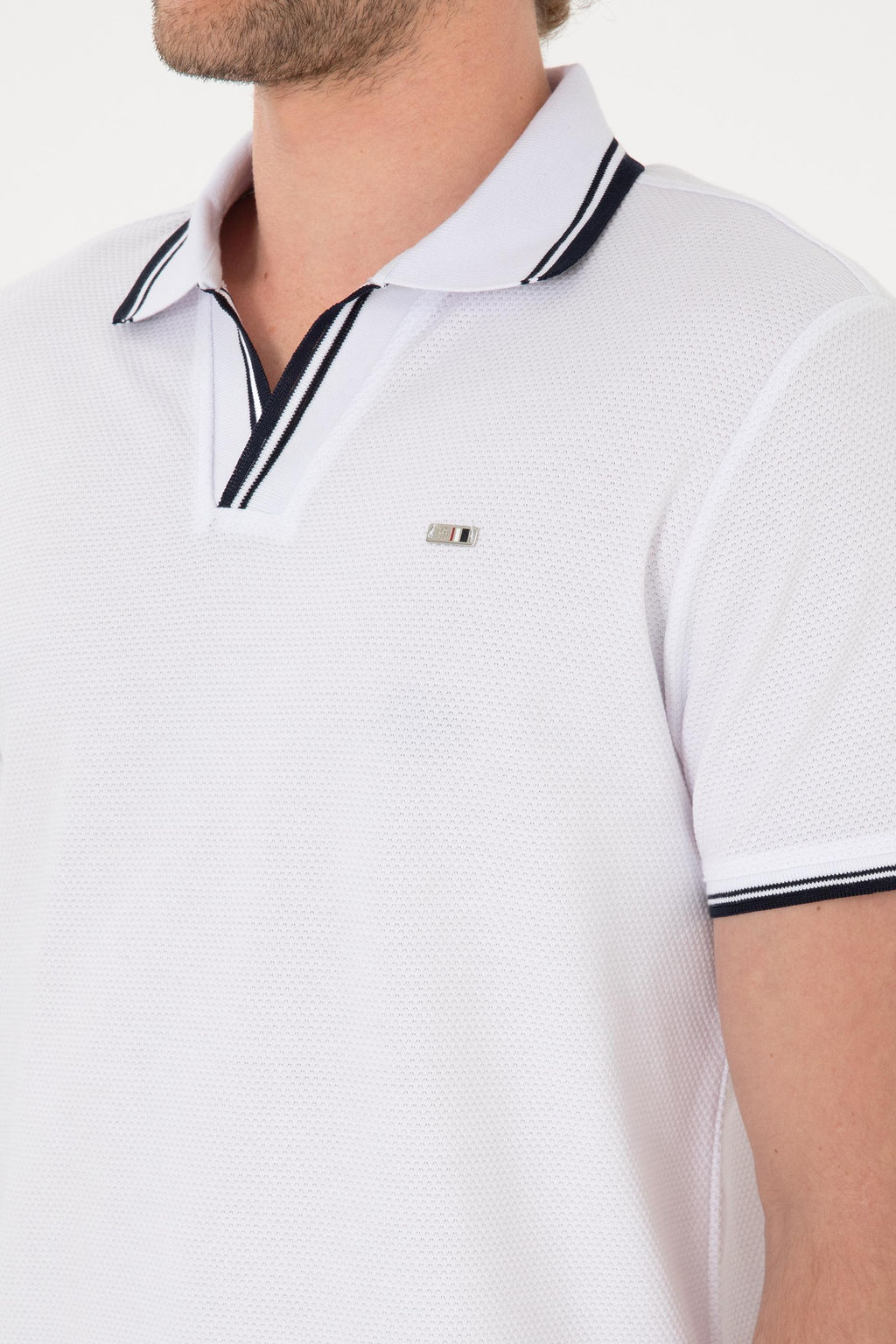 Erkek Slim Fit Ka__k Yaka Beyaz Ti__rt Sepette S_rpriz _ndirim - U.s. polo assn фото 7