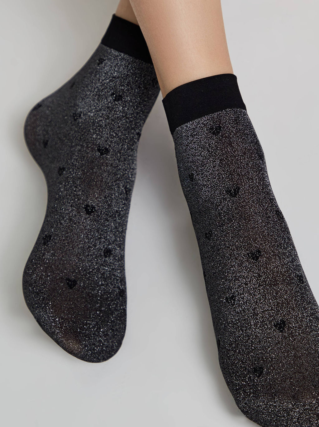 Цена за 2 пары. Носки фантазийные CONTE FANTASY Сияющие носки с объемными рисунками Hearts