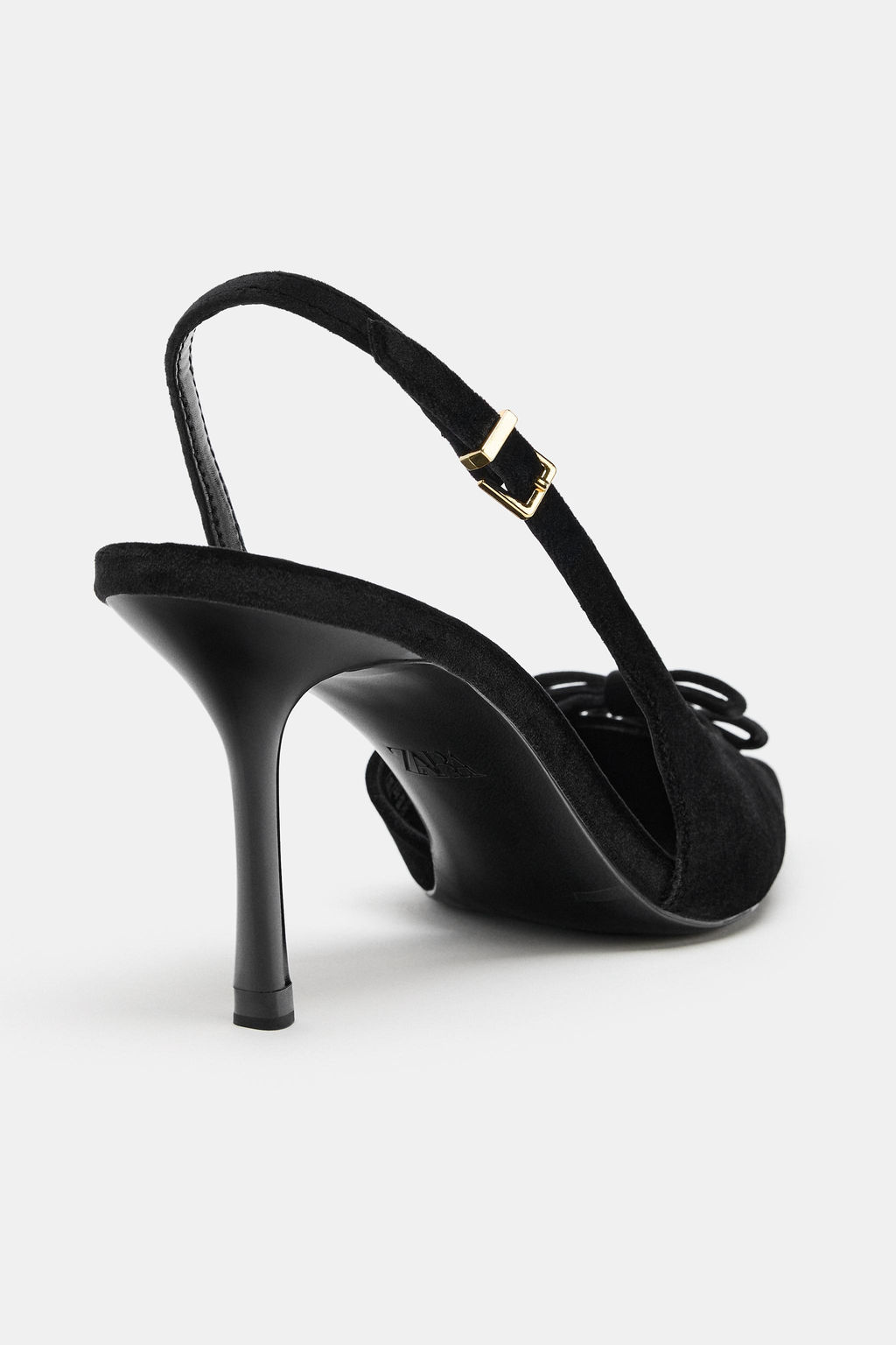 VELVET-EFFECT BOW HEELS - Zara фото 6